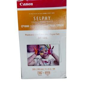 Canon RP-108 Color Ink Paper Set 4'x6' 108 Sheets